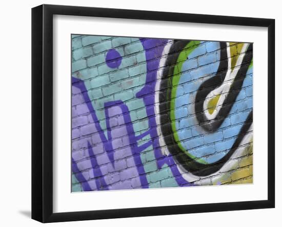 Close-up of Graffiti-null-Framed Photographic Print