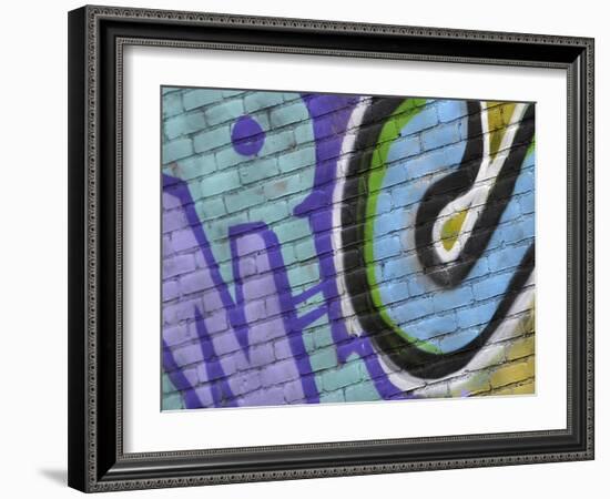 Close-up of Graffiti-null-Framed Photographic Print