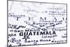 Close Up Of Guatemala On Map-mtkang-Mounted Art Print