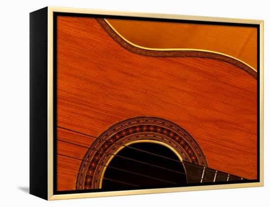 Close-up of Guitar-null-Framed Premier Image Canvas