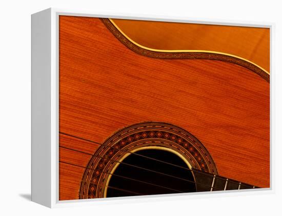 Close-up of Guitar-null-Framed Premier Image Canvas