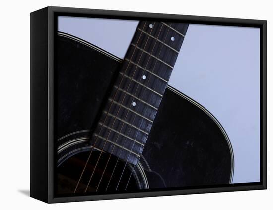 Close-up of Guitar-null-Framed Premier Image Canvas