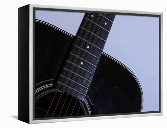 Close-up of Guitar-null-Framed Premier Image Canvas