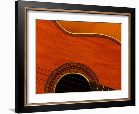 Close-up of Guitar-null-Framed Photographic Print