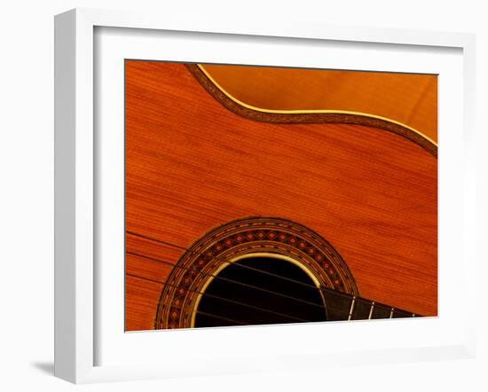 Close-up of Guitar-null-Framed Photographic Print