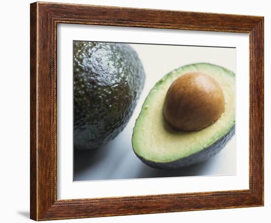 Close-Up of Half an Avocado Pear, with Stone-Lee Frost-Framed Photographic Print