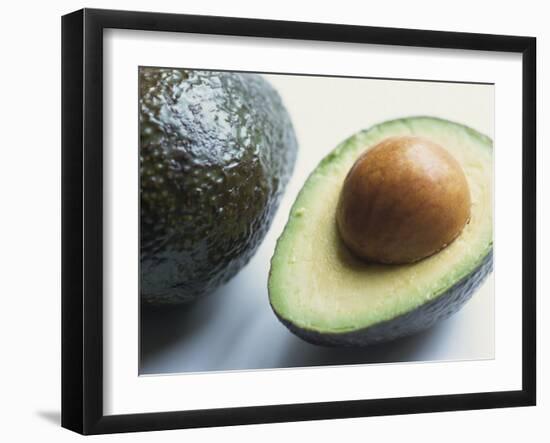 Close-Up of Half an Avocado Pear, with Stone-Lee Frost-Framed Photographic Print