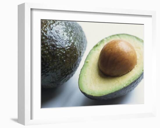 Close-Up of Half an Avocado Pear, with Stone-Lee Frost-Framed Photographic Print