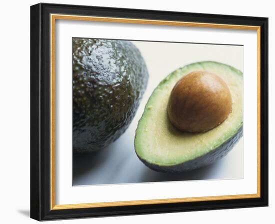 Close-Up of Half an Avocado Pear, with Stone-Lee Frost-Framed Photographic Print