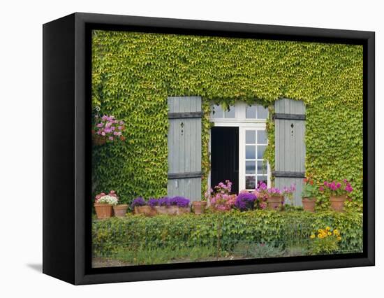 Close-up of House at St. Servan-Sur-Mer, Near St. Malo, Brittany, France, Europe-Philip Craven-Framed Premier Image Canvas