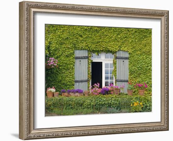 Close-up of House at St. Servan-Sur-Mer, Near St. Malo, Brittany, France, Europe-Philip Craven-Framed Photographic Print