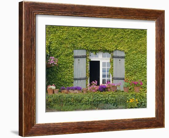 Close-up of House at St. Servan-Sur-Mer, Near St. Malo, Brittany, France, Europe-Philip Craven-Framed Photographic Print