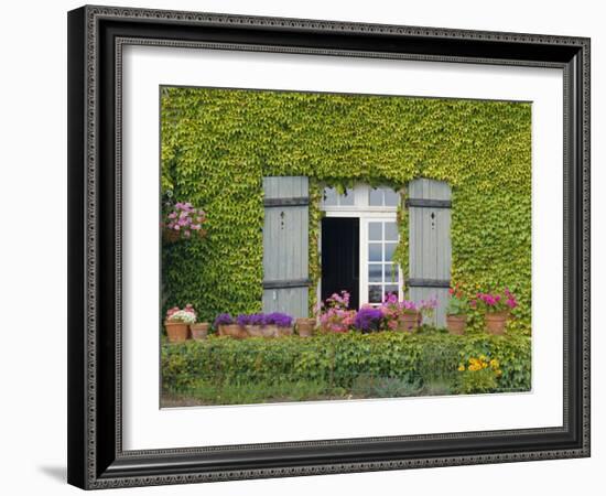 Close-up of House at St. Servan-Sur-Mer, Near St. Malo, Brittany, France, Europe-Philip Craven-Framed Photographic Print