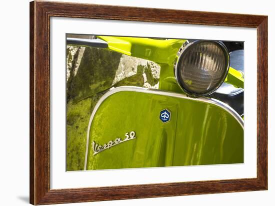 Close Up of Italian Vespa, Italy-Peter Adams-Framed Photographic Print