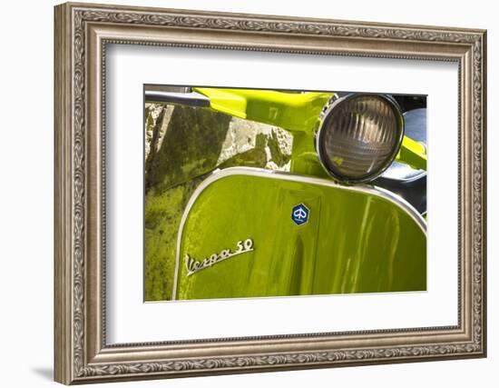 Close Up of Italian Vespa, Italy-Peter Adams-Framed Photographic Print