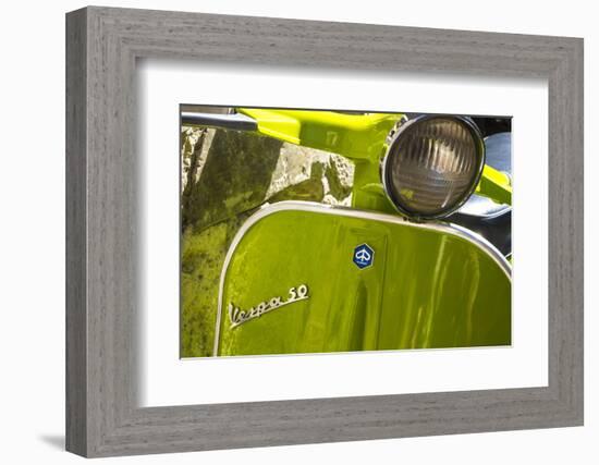 Close Up of Italian Vespa, Italy-Peter Adams-Framed Photographic Print