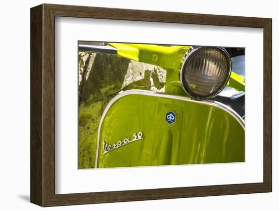 Close Up of Italian Vespa, Italy-Peter Adams-Framed Photographic Print