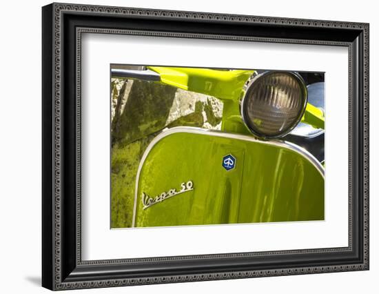 Close Up of Italian Vespa, Italy-Peter Adams-Framed Photographic Print