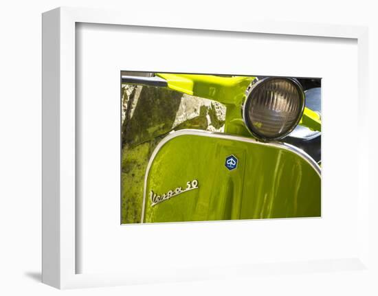 Close Up of Italian Vespa, Italy-Peter Adams-Framed Photographic Print