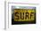 Close-up of License Plate, Australia-Panoramic Images-Framed Photographic Print