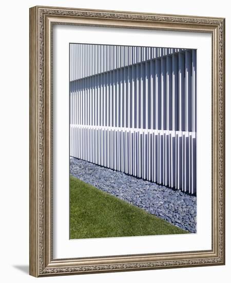 Close up of louvered facade-John Edward Linden-Framed Photo