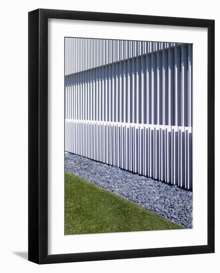 Close up of louvered facade-John Edward Linden-Framed Photo