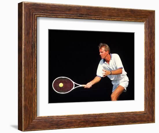 Close-up of Man Playing Tennis-Bill Bachmann-Framed Photographic Print