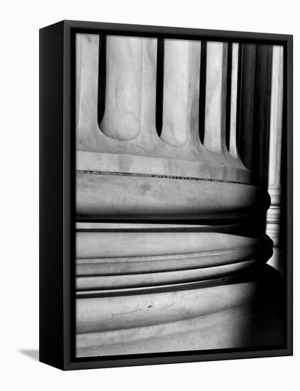 Close-Up of Marble Base of Enormous Column in the Supreme Court Building-Walker Evans-Framed Premier Image Canvas