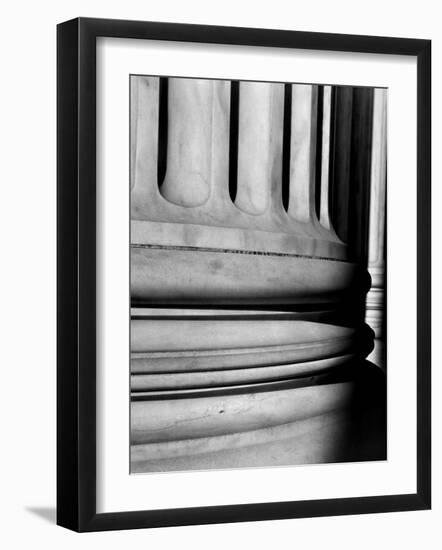 Close-Up of Marble Base of Enormous Column in the Supreme Court Building-Walker Evans-Framed Photographic Print