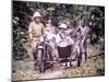 Close-Up Of Missionaries And Friends In Cameroun, Africa-1920s Magic Lantern Slide-Sunny Brook-Mounted Art Print