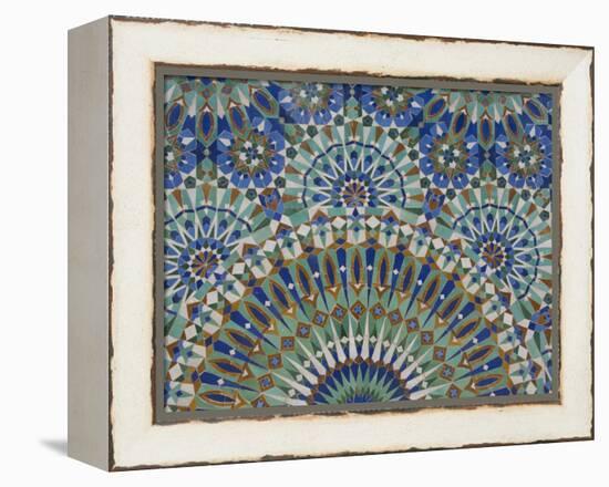 Close-Up of Mosaics in Hassan Ii Mosque, Casablanca, Morocco-Cindy Miller Hopkins-Framed Premier Image Canvas