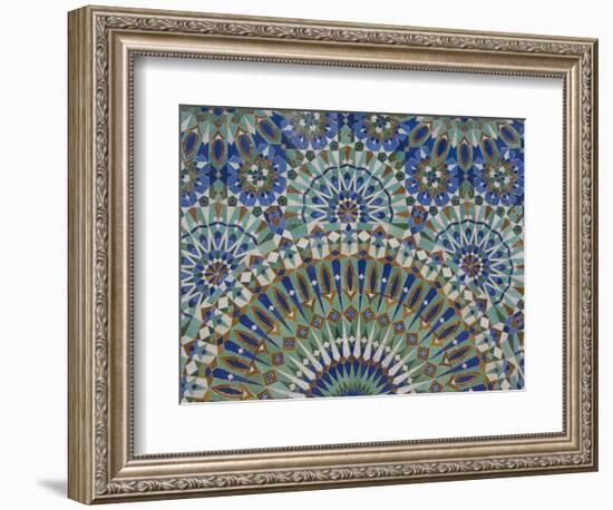 Close-Up of Mosaics in Hassan Ii Mosque, Casablanca, Morocco-Cindy Miller Hopkins-Framed Photographic Print