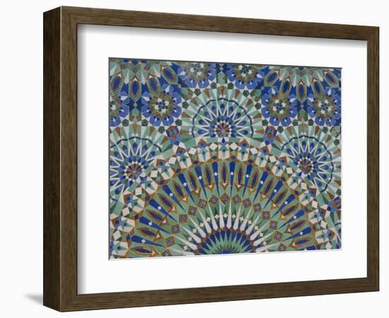 Close-Up of Mosaics in Hassan Ii Mosque, Casablanca, Morocco-Cindy Miller Hopkins-Framed Photographic Print