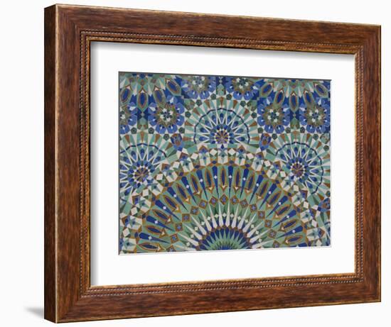 Close-Up of Mosaics in Hassan Ii Mosque, Casablanca, Morocco-Cindy Miller Hopkins-Framed Photographic Print