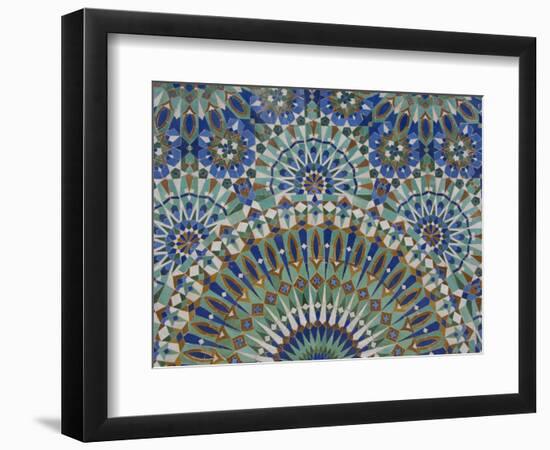 Close-Up of Mosaics in Hassan Ii Mosque, Casablanca, Morocco-Cindy Miller Hopkins-Framed Photographic Print