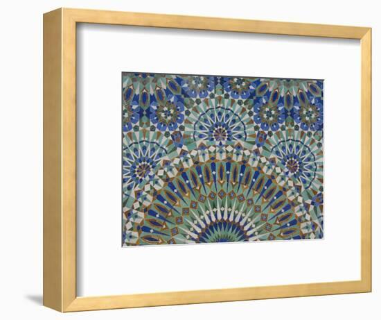 Close-Up of Mosaics in Hassan Ii Mosque, Casablanca, Morocco-Cindy Miller Hopkins-Framed Photographic Print