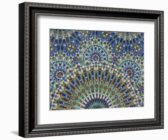 Close-Up of Mosaics in Hassan Ii Mosque, Casablanca, Morocco-Cindy Miller Hopkins-Framed Photographic Print