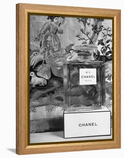 Close Up of Perfume Bottle-Hans Wild-Framed Premier Image Canvas