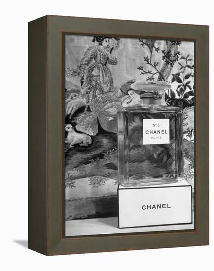 Close Up of Perfume Bottle-Hans Wild-Framed Premier Image Canvas