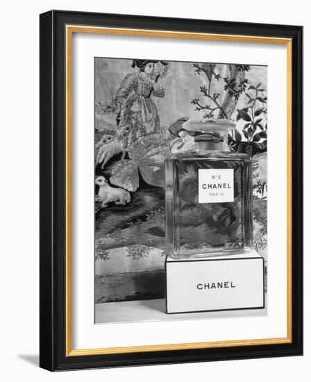 Close Up of Perfume Bottle-Hans Wild-Framed Photographic Print