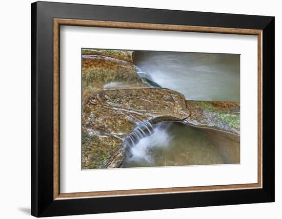 Close Up of Potholes, at Fall Creek Gorge, Warren County, Indiana-Rona Schwarz-Framed Photographic Print