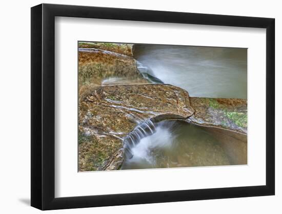 Close Up of Potholes, at Fall Creek Gorge, Warren County, Indiana-Rona Schwarz-Framed Photographic Print