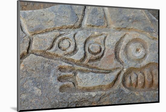Close-Up of Prehistoric Petroglyph, Wrangell, Alaska, USA-Jaynes Gallery-Mounted Photographic Print