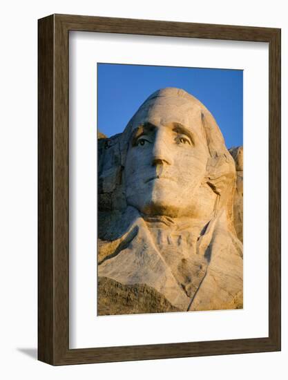 Close-up of President George Washington at Mount Rushmore National Memorial, South Dakota-null-Framed Photographic Print