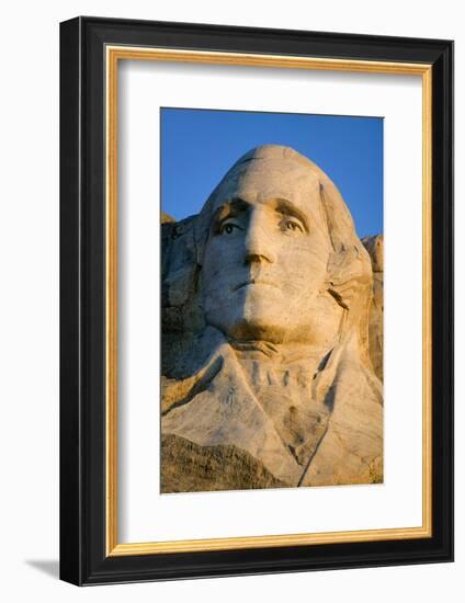 Close-up of President George Washington at Mount Rushmore National Memorial, South Dakota-null-Framed Photographic Print