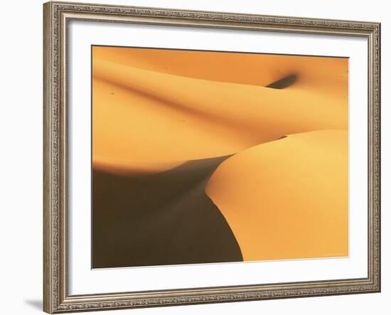 Close-Up of Sand Dunes in Erg Chebbi Sand Sea, Sahara Desert, Near Merzouga, Morocco-Lee Frost-Framed Photographic Print