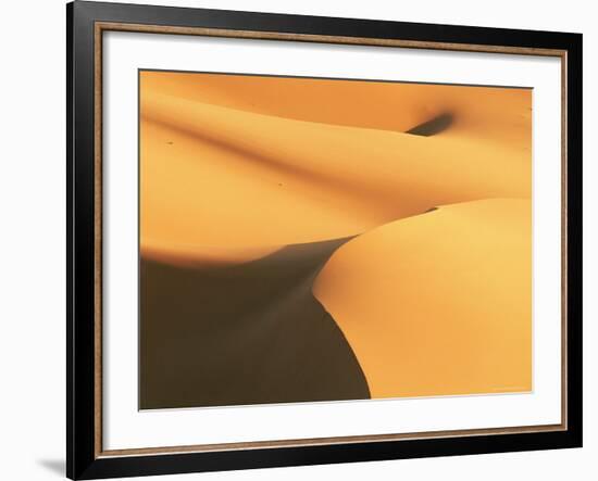 Close-Up of Sand Dunes in Erg Chebbi Sand Sea, Sahara Desert, Near Merzouga, Morocco-Lee Frost-Framed Photographic Print