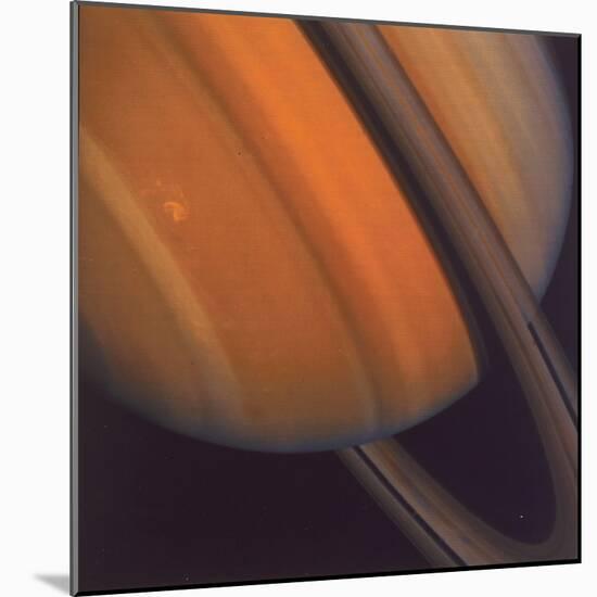 Close Up of Saturn's Rings, 1981-null-Mounted Giclee Print