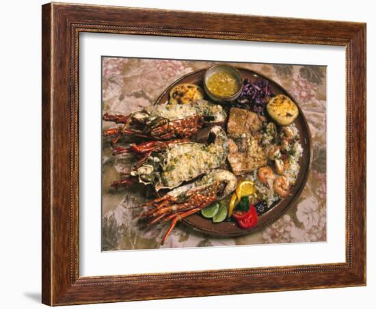 Close-up of Seafood Platter, Puerto Vallarta, Mexico-Merrill Images-Framed Photographic Print