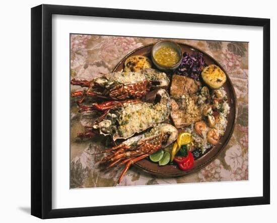 Close-up of Seafood Platter, Puerto Vallarta, Mexico-Merrill Images-Framed Photographic Print